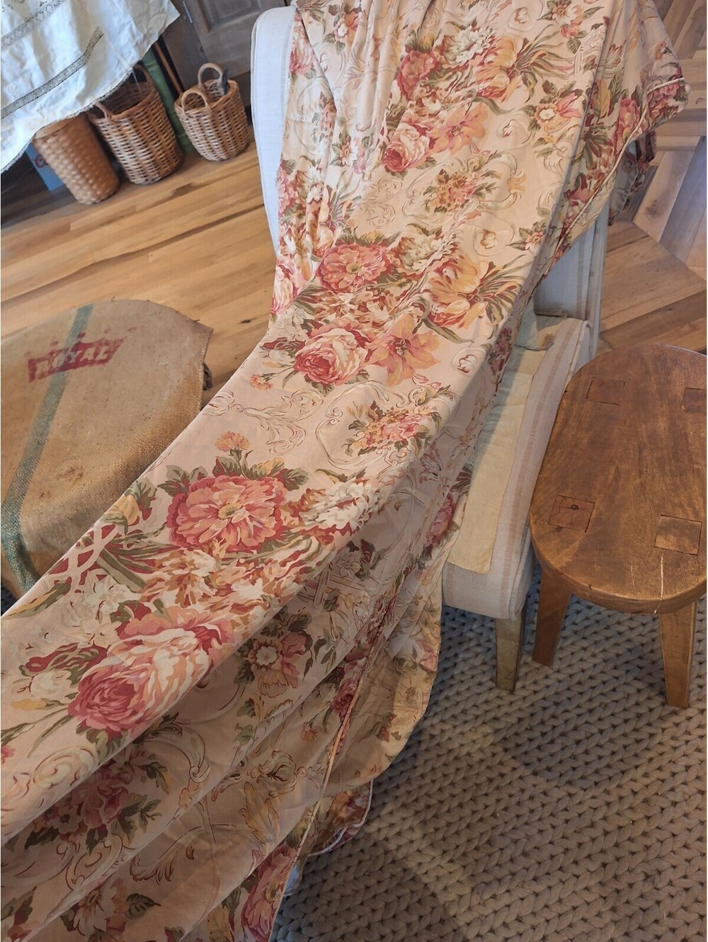VTG Ralph Lauren FULL QUEEN Duvet GUINEVERE Aragon Flower Floral, Cottage Core.